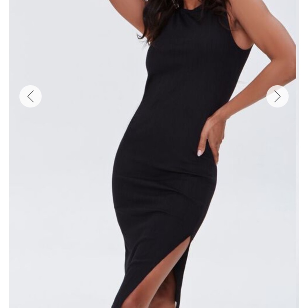 Black Sleeveless Bodycon Dress